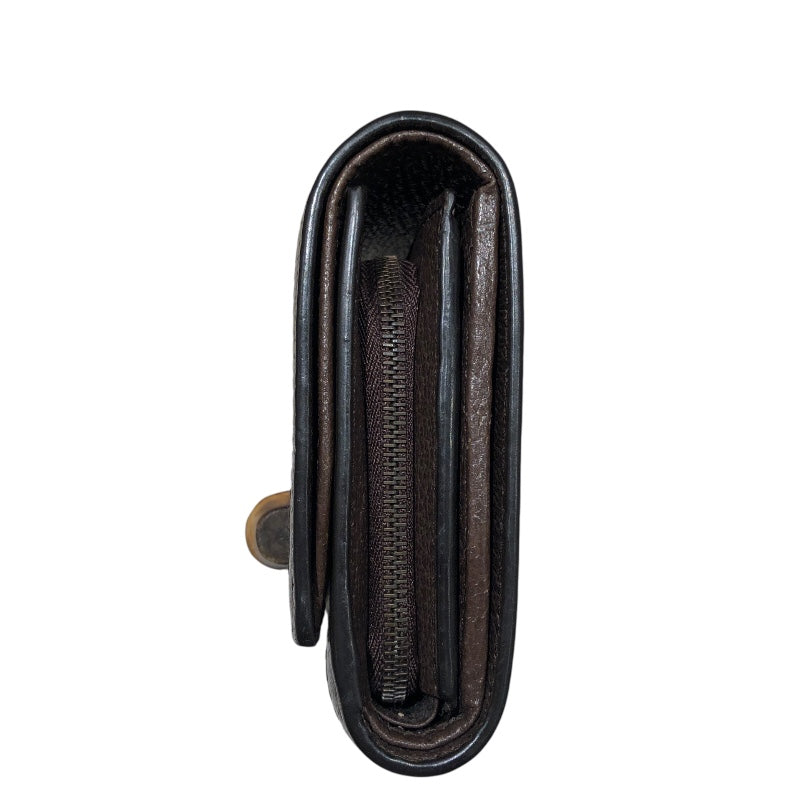 グッチ GUCCI バンブーコンパクトウォレット 658635 ベージュ バンブージャンボGG レディース 二つ折り財布