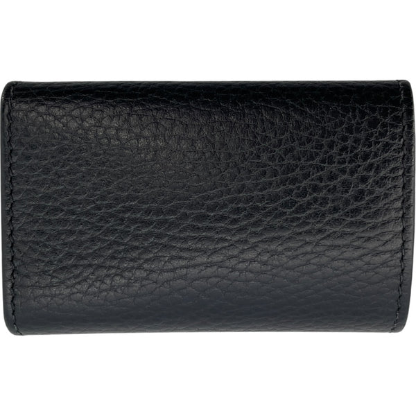 グッチ GUCCI GGマーモント 6連キーケース 456118 ブラック レザー メンズ キーケース