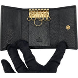 グッチ GUCCI GGマーモント 6連キーケース 456118 ブラック レザー メンズ キーケース