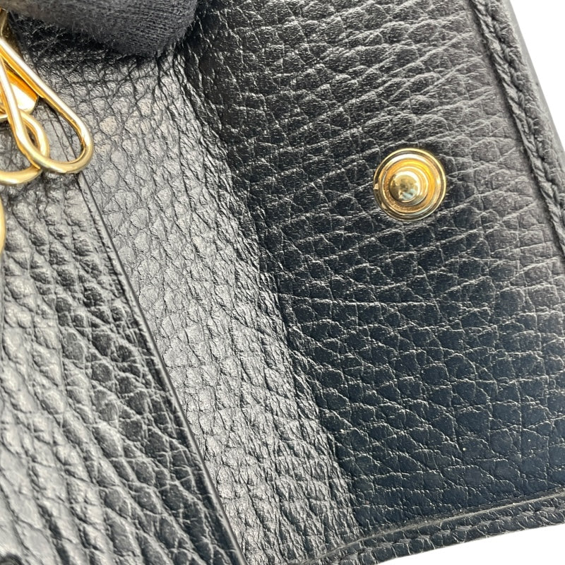 グッチ GUCCI GGマーモント 6連キーケース 456118 ブラック レザー メンズ キーケース