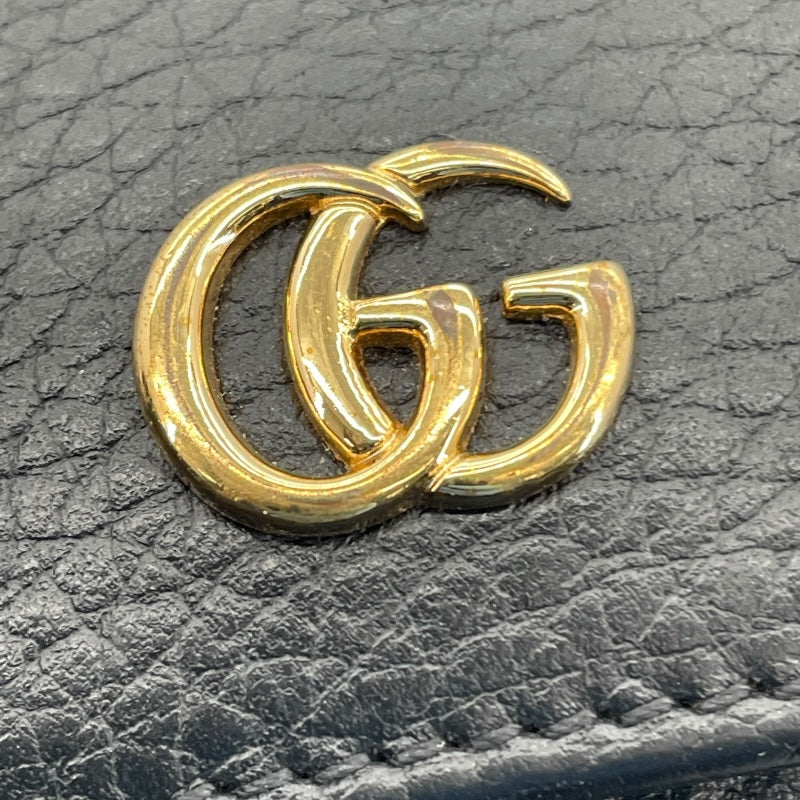 グッチ GUCCI GGマーモント 6連キーケース 456118 ブラック レザー メンズ キーケース