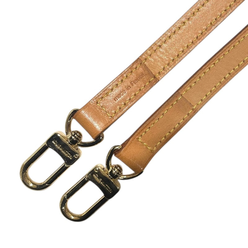 ルイ・ヴィトン LOUIS VUITTON ショルダーストラップ ベージュ　ゴールド金具 レザー ユニセックス ショルダーストラップ