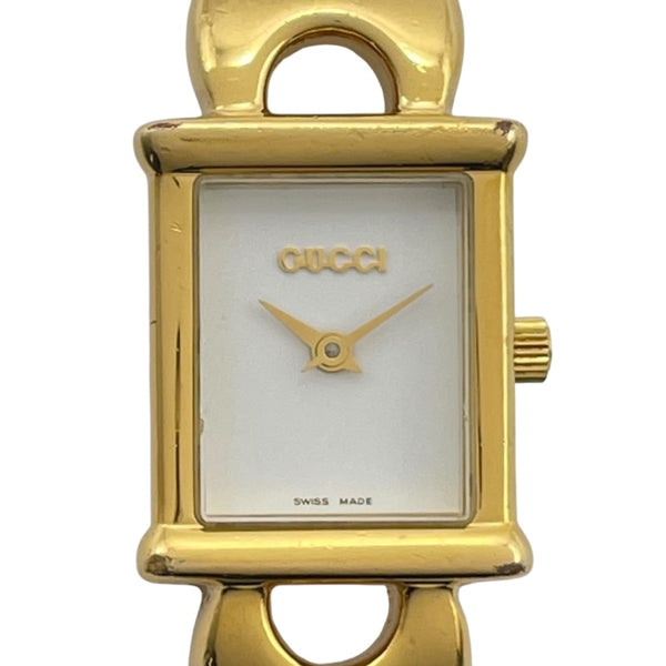 グッチ GUCCI レディースウォッチ 1800L ホワイト GP レディース 腕時計