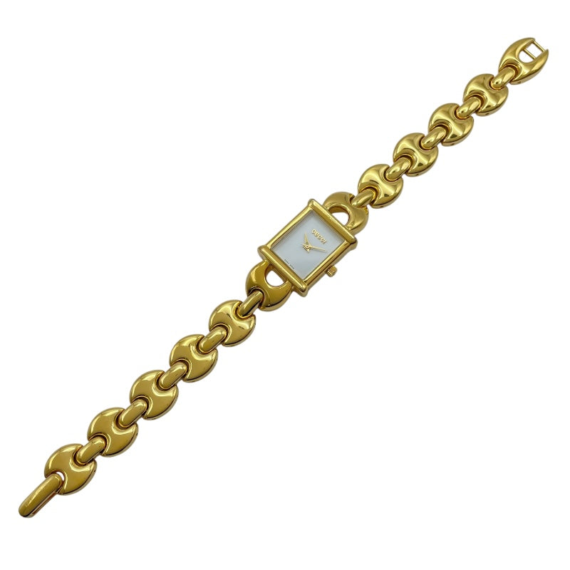 グッチ GUCCI レディースウォッチ 1800L ホワイト GP レディース 腕時計