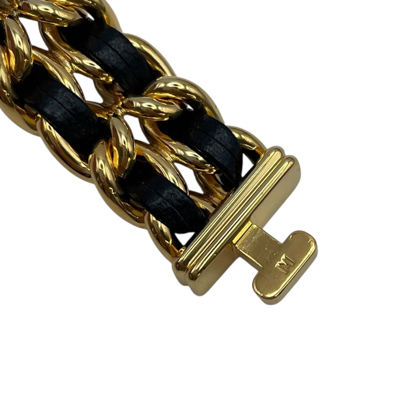 シャネル CHANEL プルミエール M H0001 ブラック GP クオーツ レディース 腕時計
