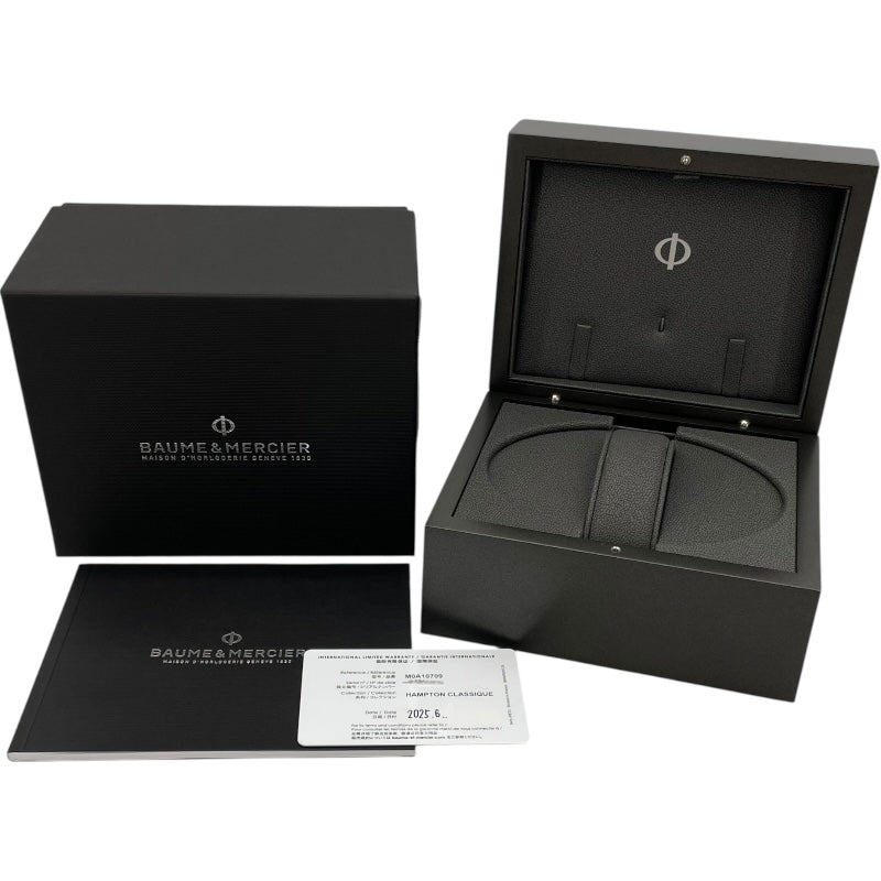 ボーム＆メルシェ BAUME & MERCIER ハンプトン クォーツ M0A10709 ブルー クオーツ レディース 腕時計
