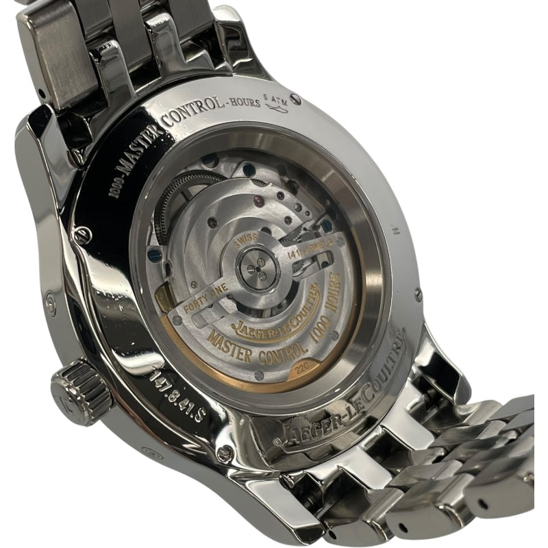 ジャガー・ルクルト JAEGER-LE COULTRE マスターカレンダー ムーンフェイズ 147.8.41.S シルバー SS メンズ 腕時計