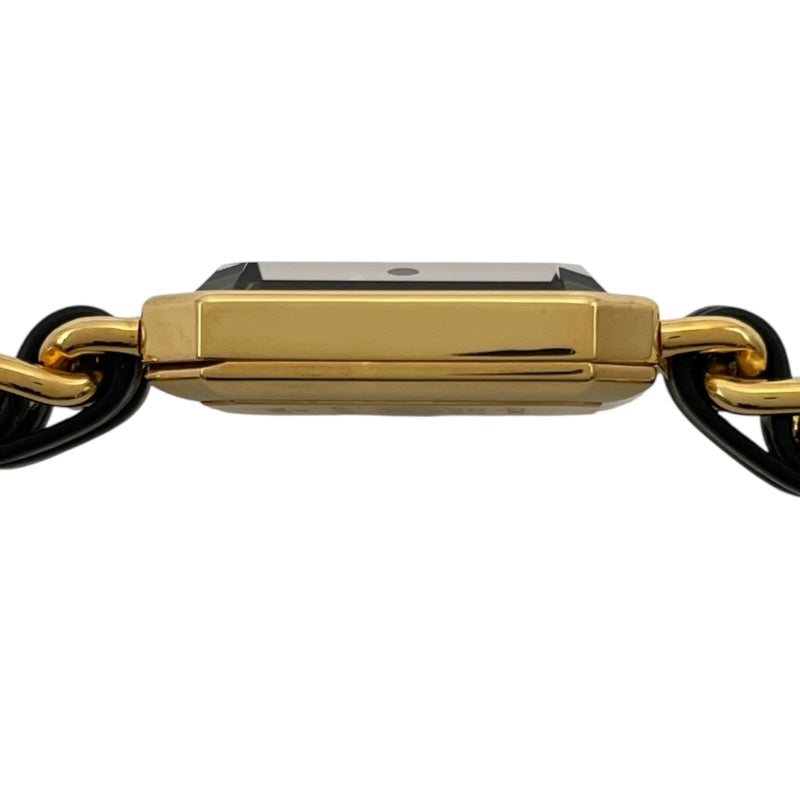 シャネル CHANEL プルミエール L H0001 ブラック GP クオーツ レディース 腕時計