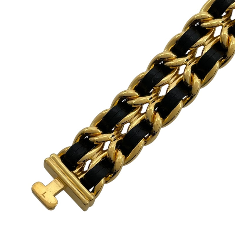 シャネル CHANEL プルミエール L H0001 ブラック GP クオーツ レディース 腕時計