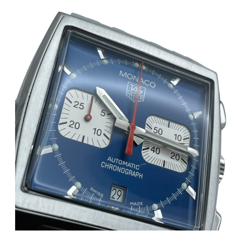 タグ・ホイヤー TAG HEUER モナコ スティーブ・マックイーン CW2113.BA0780 ブルー SS メンズ 腕時計