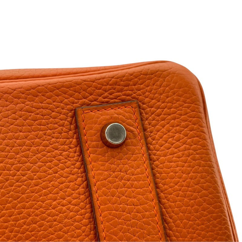 エルメス HERMES ショルダーバーキン □H刻 オレンジ SV金具 トリヨン レディース ショルダーバッグ