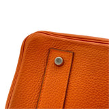 エルメス HERMES ショルダーバーキン □H刻 オレンジ SV金具 トリヨン レディース ショルダーバッグ