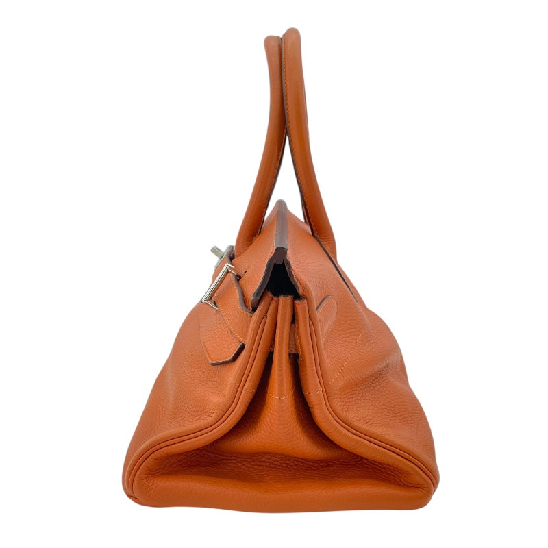 エルメス HERMES ショルダーバーキン □H刻 オレンジ SV金具 トリヨン レディース ショルダーバッグ