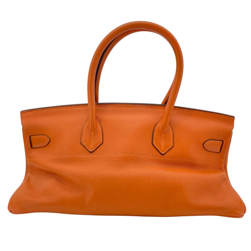 エルメス HERMES ショルダーバーキン □H刻 オレンジ SV金具 トリヨン レディース ショルダーバッグ