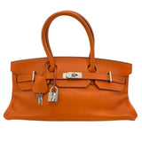 エルメス HERMES ショルダーバーキン □H刻 オレンジ SV金具 トリヨン レディース ショルダーバッグ