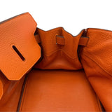 エルメス HERMES ショルダーバーキン □H刻 オレンジ SV金具 トリヨン レディース ショルダーバッグ