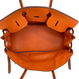 エルメス HERMES ショルダーバーキン □H刻 オレンジ SV金具 トリヨン レディース ショルダーバッグ