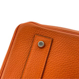 エルメス HERMES ショルダーバーキン □H刻 オレンジ SV金具 トリヨン レディース ショルダーバッグ