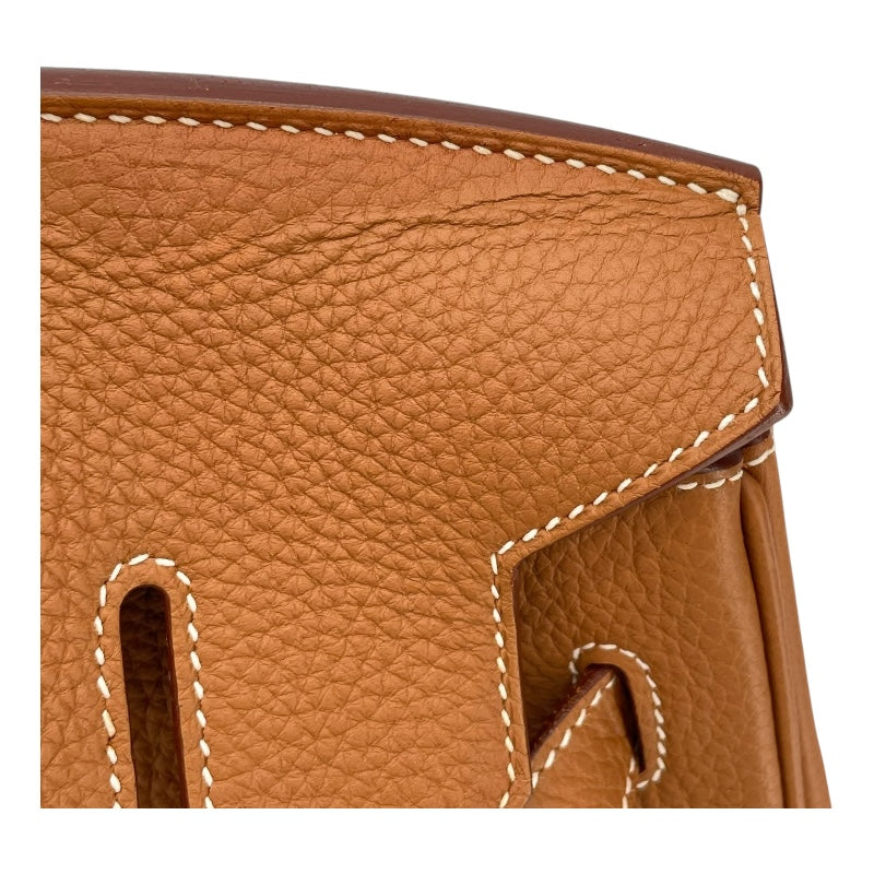エルメス HERMES バーキン35 □Q刻 ゴールド SV金具 トゴ レディース ハンドバッグ