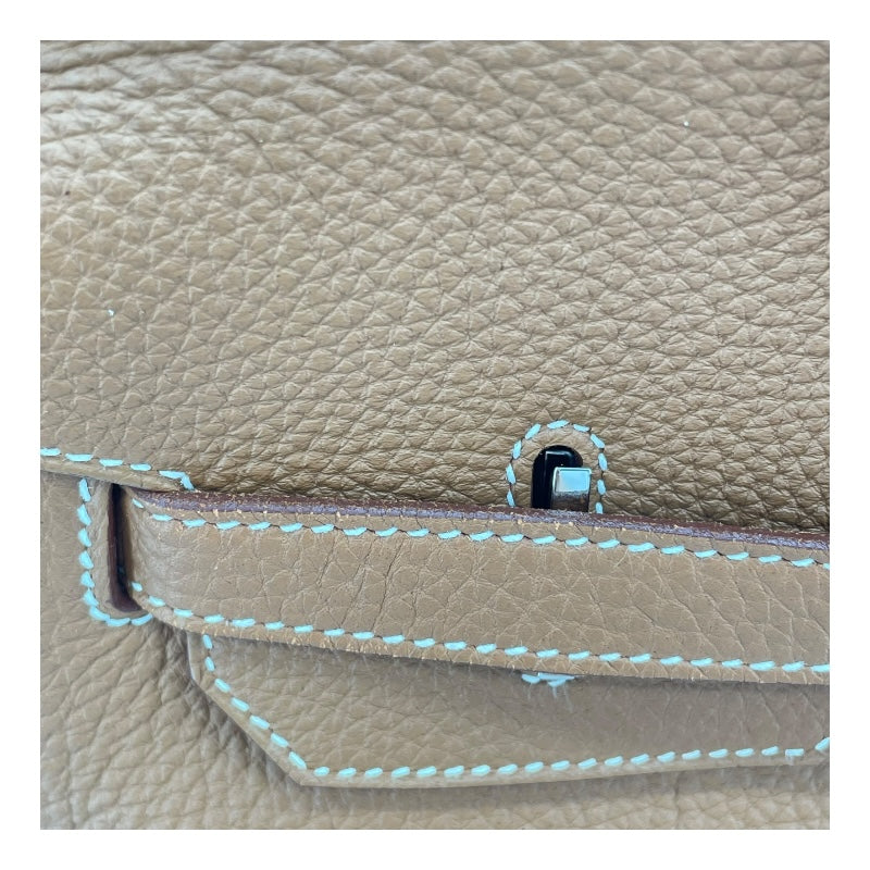 エルメス HERMES バーキン35 □Q刻 ゴールド SV金具 トゴ レディース ハンドバッグ