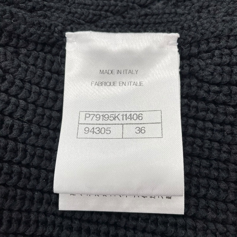 シャネル CHANEL ココマークボタンニットジャケット P79195 ネイビー コットン レディース その他アウター