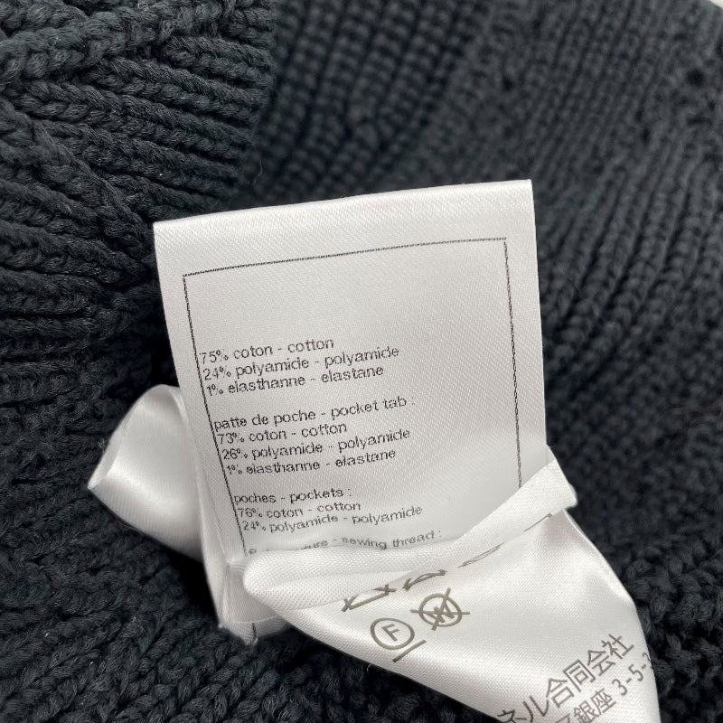 シャネル CHANEL ココマークボタンニットジャケット P79195 ネイビー コットン レディース その他アウター