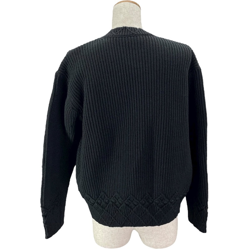 シャネル CHANEL ココマークボタンニットジャケット P79195 ネイビー コットン レディース その他アウター