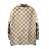 ルイ・ヴィトン LOUIS VUITTON ダミエオーバー長袖シャツジャケット HQS65E ベージュ×ホワイト コットン メンズ 長袖シャツ
