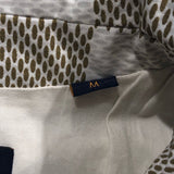 ルイ・ヴィトン LOUIS VUITTON ダミエオーバー長袖シャツジャケット HQS65E ベージュ×ホワイト コットン メンズ 長袖シャツ