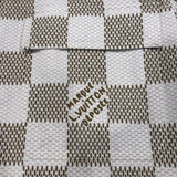 ルイ・ヴィトン LOUIS VUITTON ダミエオーバー長袖シャツジャケット HQS65E ベージュ×ホワイト コットン メンズ 長袖シャツ