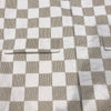 ルイ・ヴィトン LOUIS VUITTON ダミエオーバー長袖シャツジャケット HQS65E ベージュ×ホワイト コットン メンズ 長袖シャツ