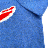 グッチ GUCCI ラビットロゴニットセーター 519831 ブルー 羊毛 レディース セーター