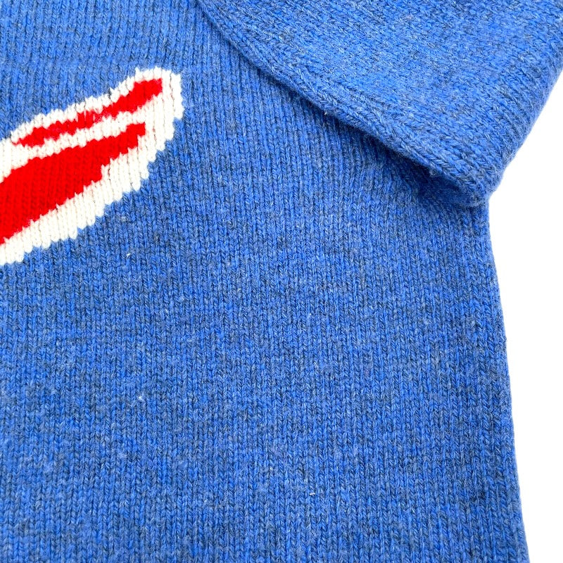 グッチ GUCCI ラビットロゴニットセーター 519831 ブルー 羊毛 レディース セーター