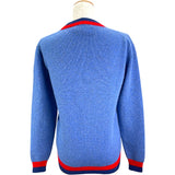 グッチ GUCCI ラビットロゴニットセーター 519831 ブルー 羊毛 レディース セーター