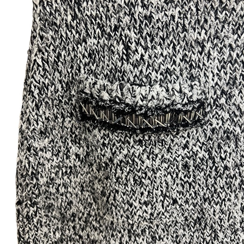 ルイ・ヴィトン LOUIS VUITTON ツイードニットスカート FMKZ92 グレー ツイード レディース ロングスカート