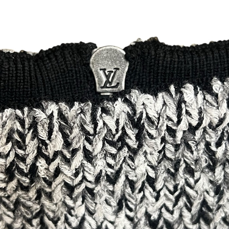 ルイ・ヴィトン LOUIS VUITTON ツイードニットスカート FMKZ92 グレー ツイード レディース ロングスカート