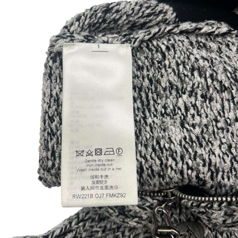 ルイ・ヴィトン LOUIS VUITTON ツイードニットスカート FMKZ92 グレー ツイード レディース ロングスカート