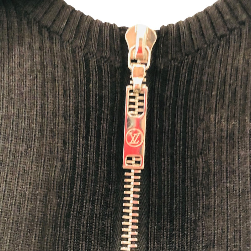 ルイ・ヴィトン LOUIS VUITTON モノグラム切替ジップワンピース FADR36 ウール レディース ワンピース