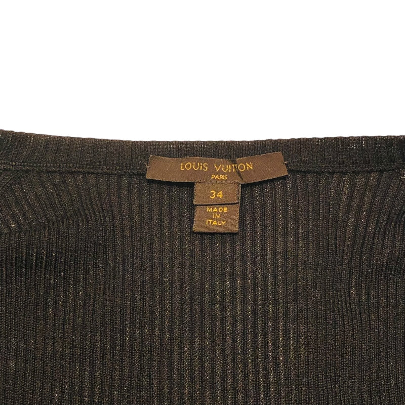 ルイ・ヴィトン LOUIS VUITTON モノグラム切替ジップワンピース FADR36 ウール レディース ワンピース