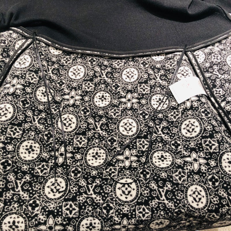 ルイ・ヴィトン LOUIS VUITTON モノグラム切替ジップワンピース FADR36 ウール レディース ワンピース