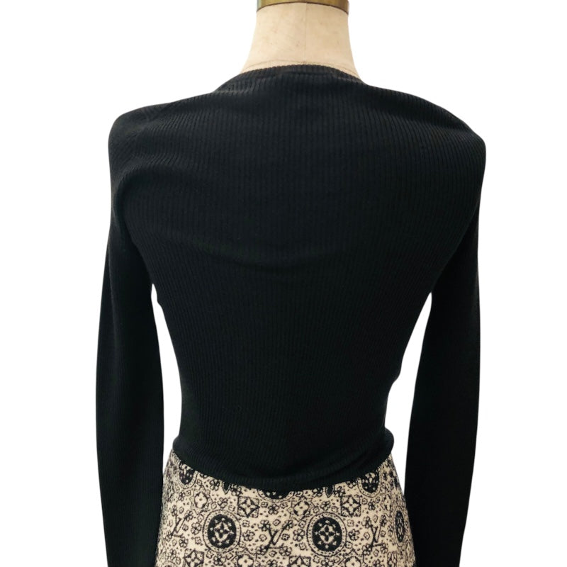 ルイ・ヴィトン LOUIS VUITTON モノグラム切替ジップワンピース FADR36 ウール レディース ワンピース