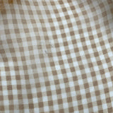 フェンディ FENDI ギンガムチェックシースルーワンピース FDA827 イエロー シルク レディース ワンピース