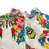 グッチ GUCCI GGパールボタン花柄ワンピース 453982 マルチカラー コットン レディース ワンピース