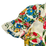 グッチ GUCCI GGパールボタン花柄ワンピース 453982 マルチカラー コットン レディース ワンピース