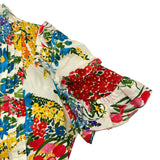 グッチ GUCCI GGパールボタン花柄ワンピース 453982 マルチカラー コットン レディース ワンピース