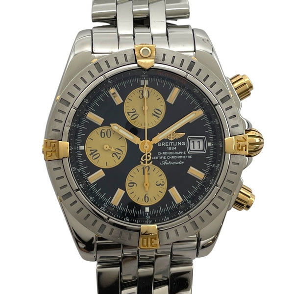 ブライトリング BREITLING クロノマットエボリューション B13356 ブラック SS/YG 自動巻き メンズ 腕時計