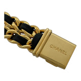 シャネル CHANEL プルミエール M H0001 ブラック GP レディース 腕時計