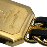 シャネル CHANEL プルミエール L H0001 ブラック GP レディース 腕時計