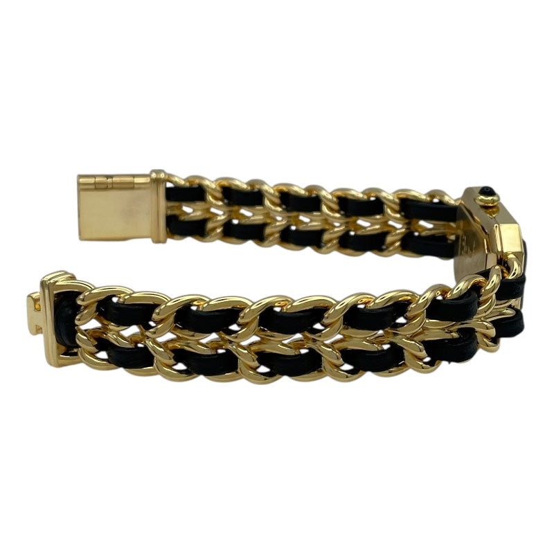 シャネル CHANEL プルミエール L H0001 ブラック GP レディース 腕時計