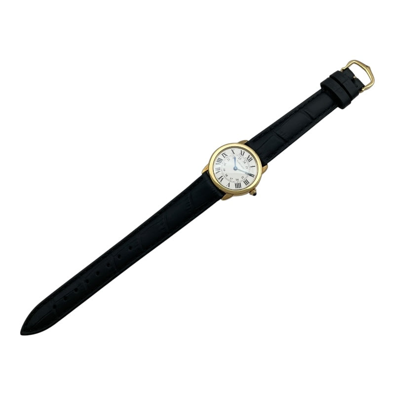 カルティエ Cartier ロンド ソロドゥカルティエ W6700355 ホワイト K18/SS メンズ 腕時計